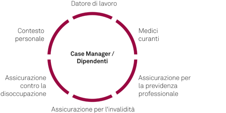 Grafico sulle parti coinvolte nel processo di reinserimento